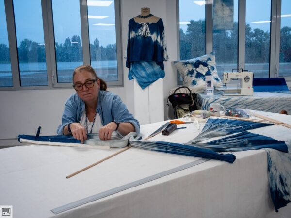 Sandrine Humbert art textile teinture végétale atelier quatre Rive d'Arts Les Ponts-de-Cé